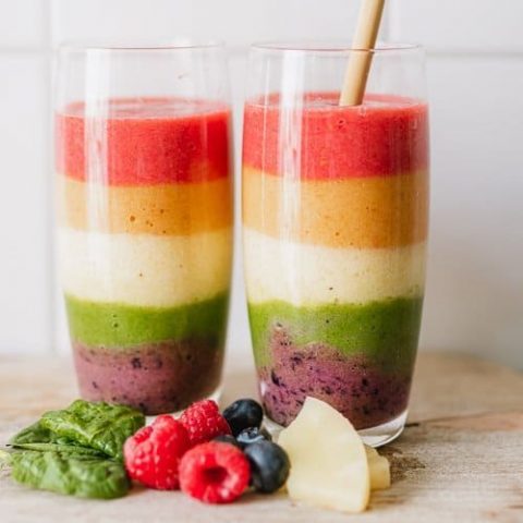 Image of rainbow smoothie